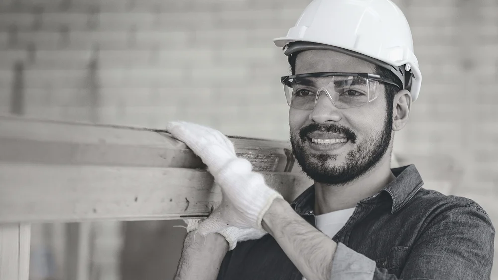 Trabajador lesionado en su lugar de empleo.
