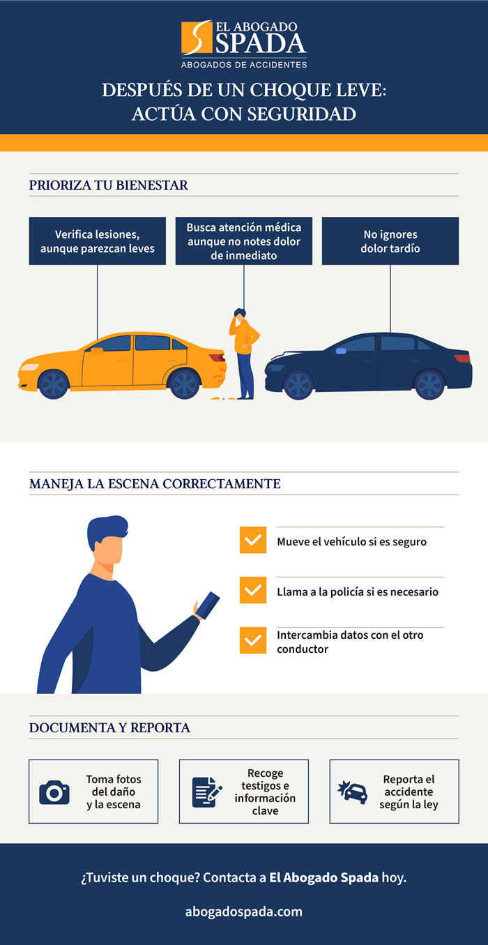 Qué hacer en caso de choque leve: guía 2026 para Boston