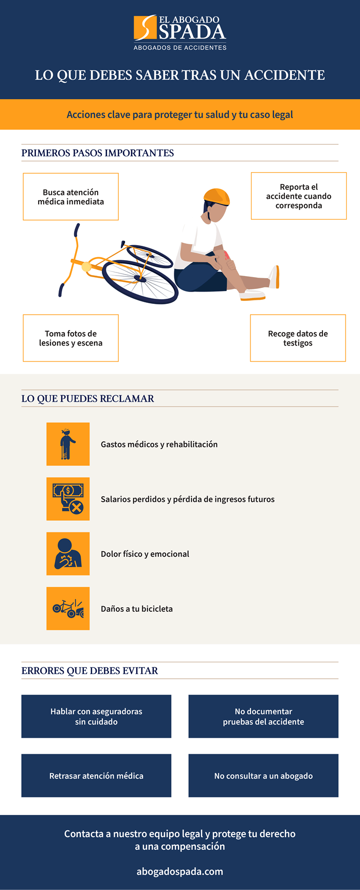 Accidente por andar en bicicleta: compensación en Lawrence